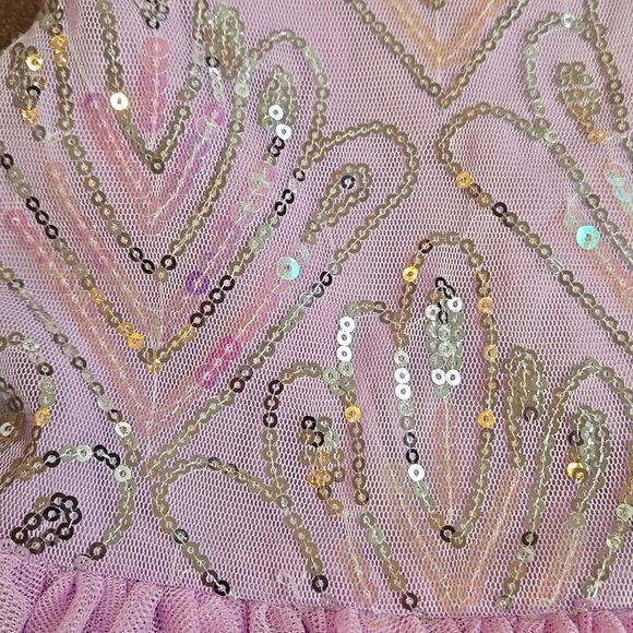 Piper & Julie Lavender and Silver Sequin Dress And Bloomers, SIZE 24 Months - Picture 4 of 11